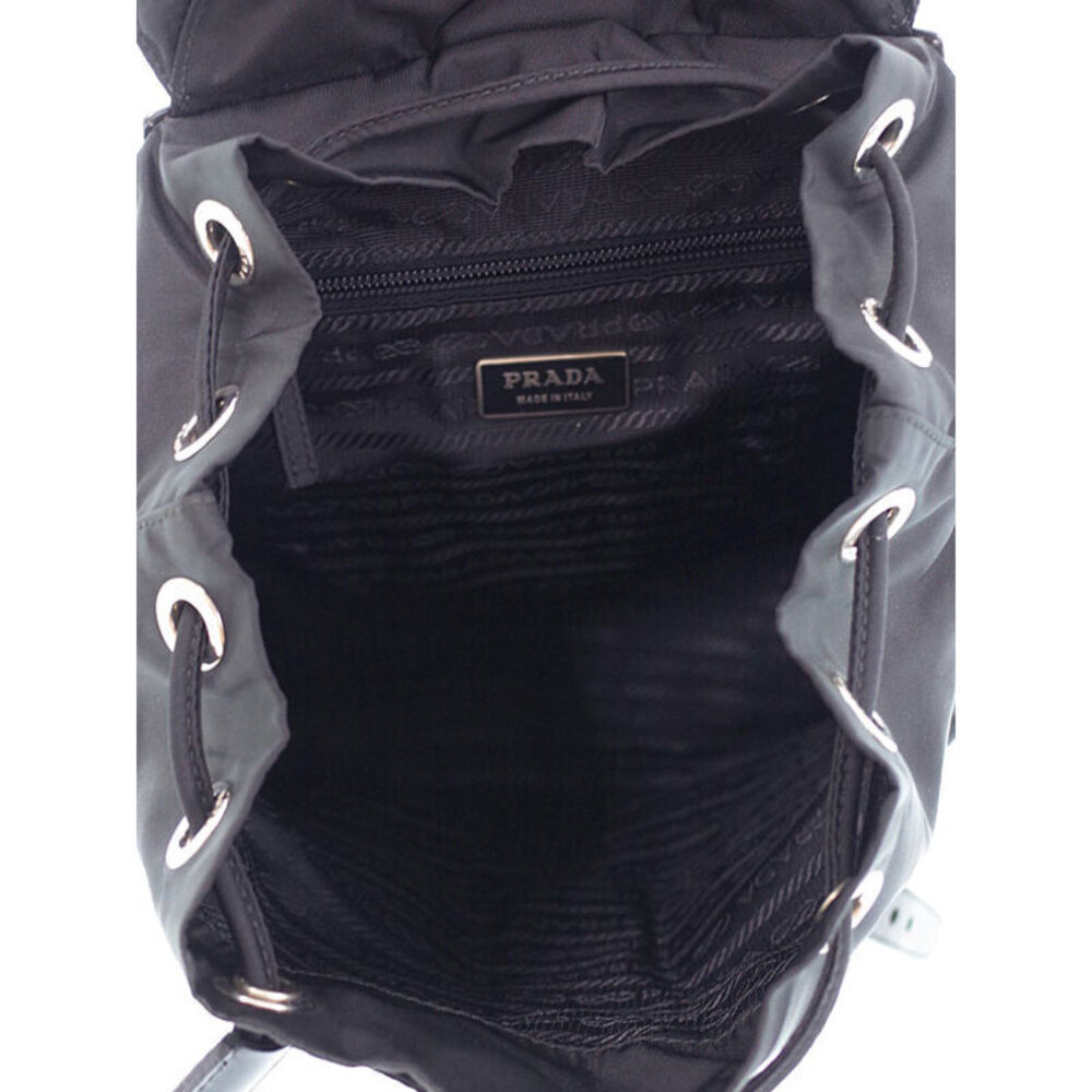 Prada Black Backpack Tessuto Pocket Rucksack Two Daybag - Picture 3 of 9